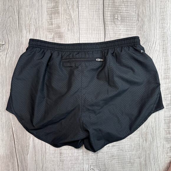 Nike Dri-Fit Womens Brief-Lined Running Shorts Black S Active Gymwear Chevron - Picture 4 of 9